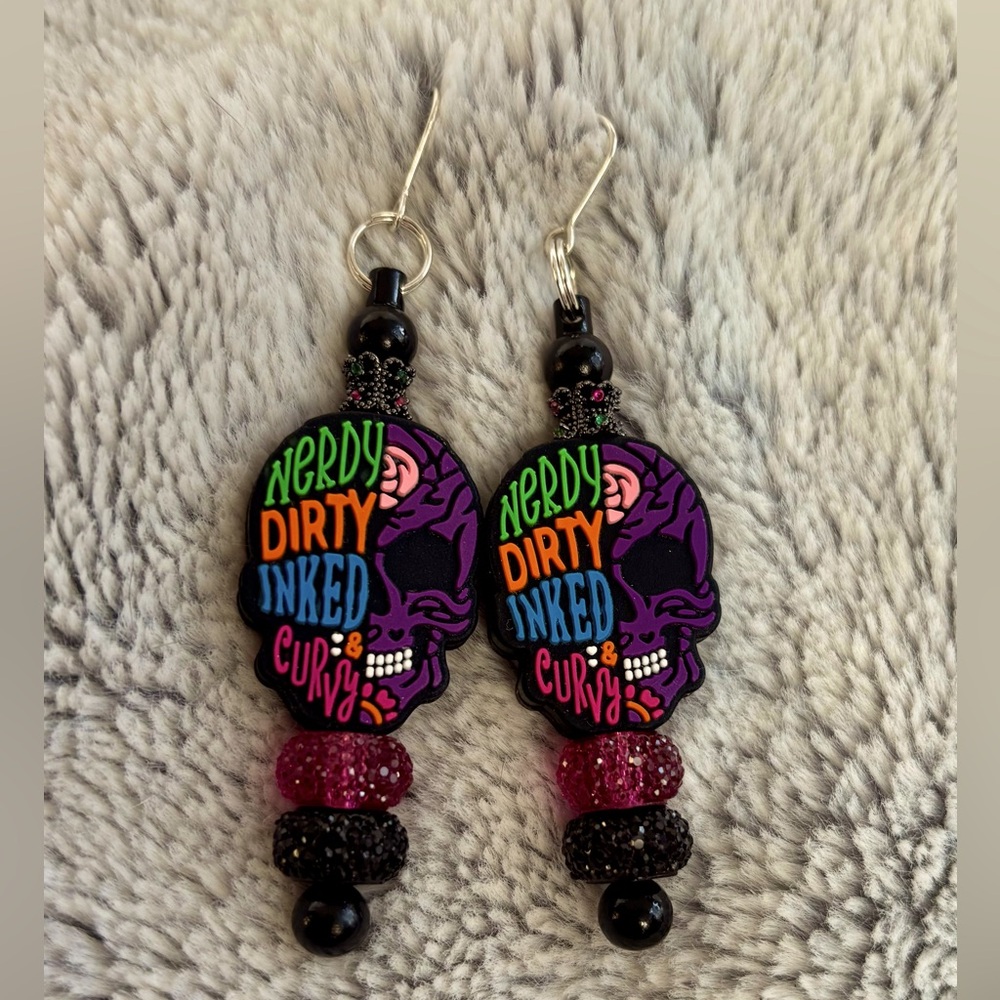 Nerdy Dirty Inked & Curvy Earrings